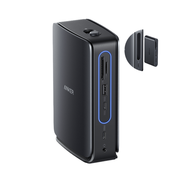 Anker Nano Docking Station (13-in-1, Triple Display, Built-In Removable Hub)