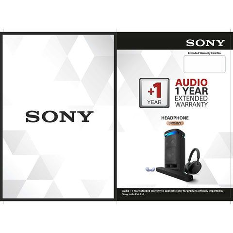 Sony AUDIO +1 Year Extended Warranty-Headphone Bronze