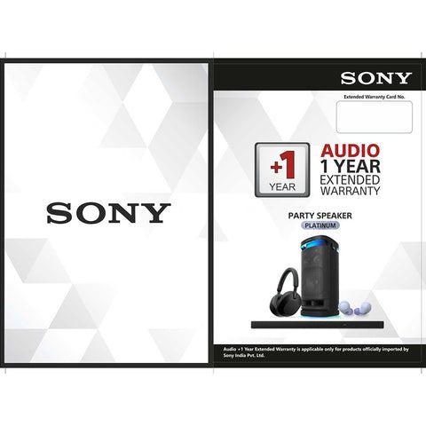 Sony AUDIO +1 Year Extended Warranty-Party Speaker Platinum