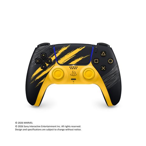 Sony PS5 DualSense Controller - Marvel’s Wolverine Battle Yellow LE